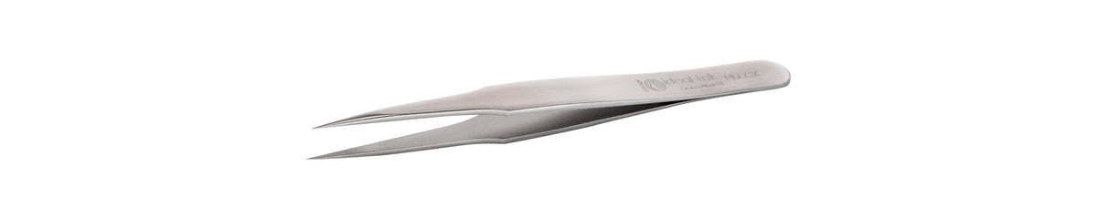 Ideal-tek Mini Biology Tweezers – Style M5E – Superalloy Anti-Acid / Anti-Magnetic – 80mm (3.1″) – Swiss Made