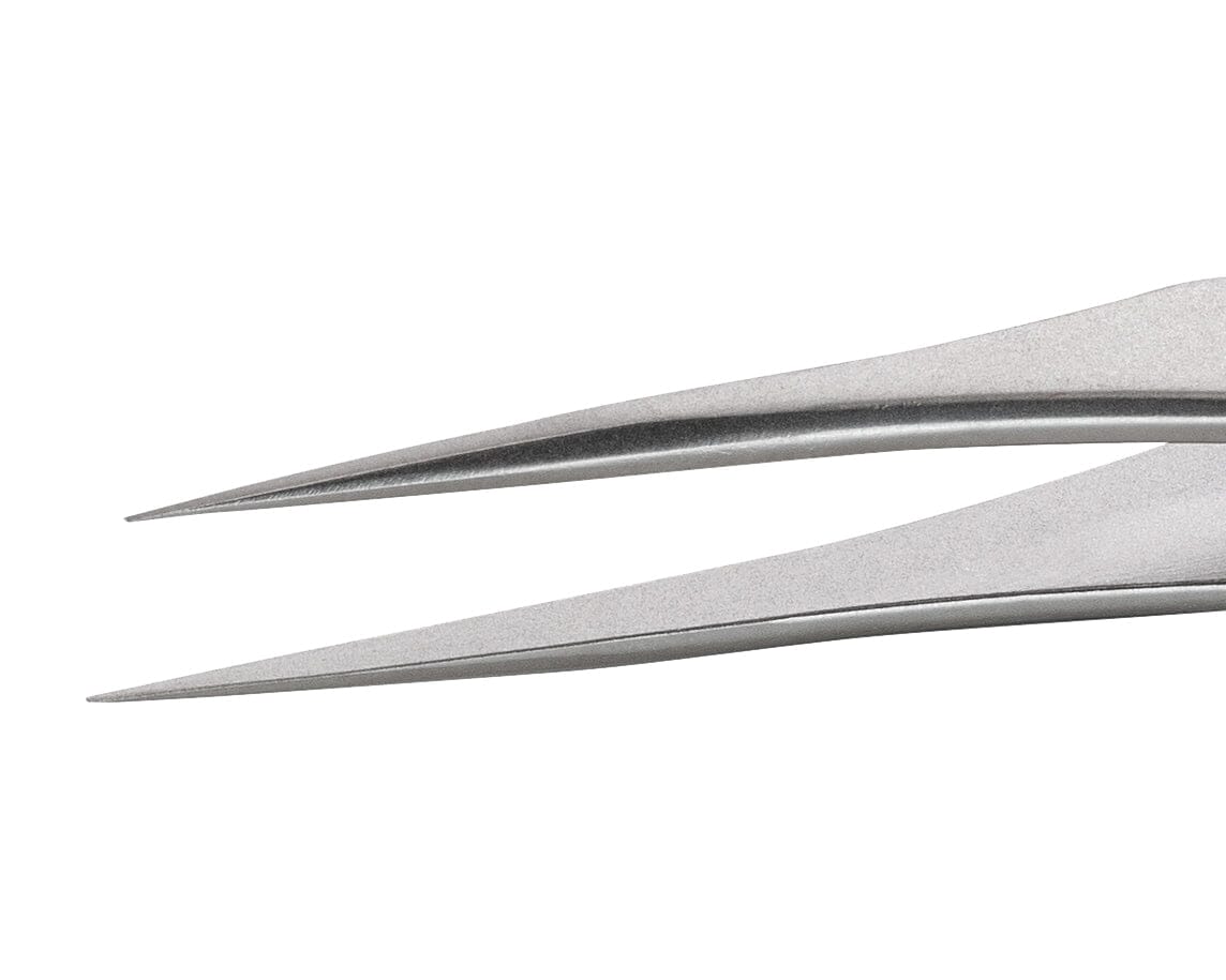 Ideal-tek Mini Tweezers – Style M2 – Anti-Acid / Anti-Magnetic Stainless Steel – 90mm (3.5″) – Swiss Made