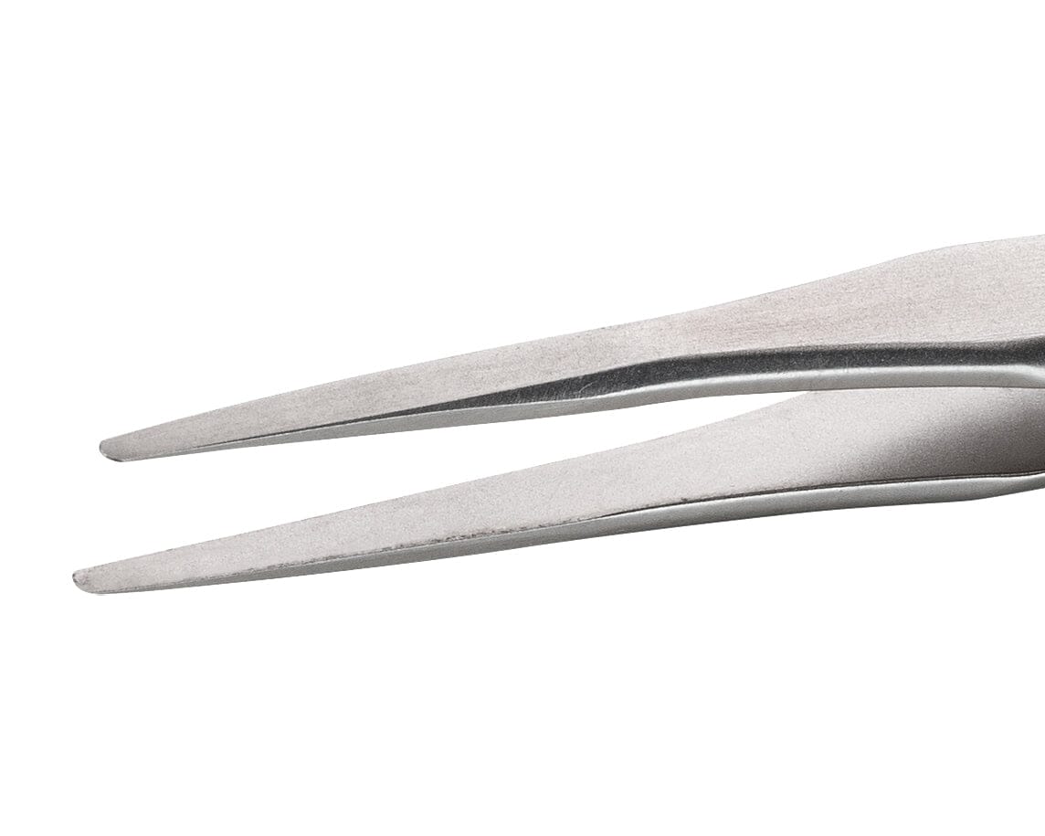 Ideal-tek Mini Tweezers – Style M2A – Anti-Acid / Anti-Magnetic Stainless Steel – 70mm (2.8″) – Swiss Made