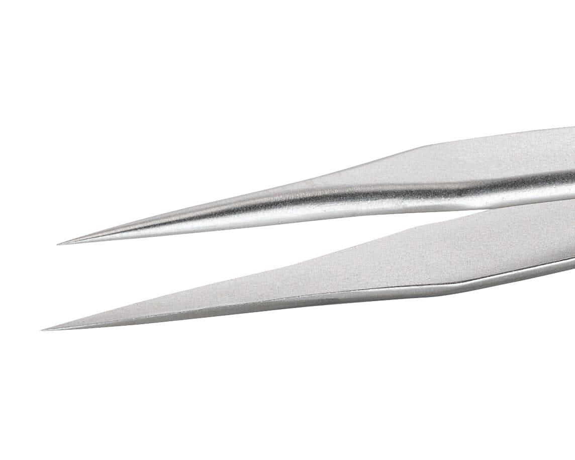 Ideal-tek Mini Tweezers – Style M5 – Anti-Acid / Anti-Magnetic Stainless Steel – 80mm (3.1″) – Swiss Made