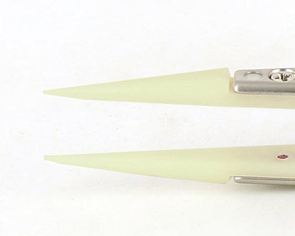 Ideal-tek Plastic Tip Tweezers – Style 00 – Delrin Tips A00DG – 130mm (5.1″) – Swiss Made