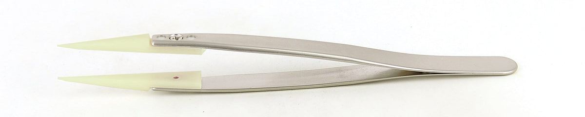 Ideal-tek Plastic Tip Tweezers – Style 00 – Delrin Tips A00DG – 130mm (5.1″) – Swiss Made