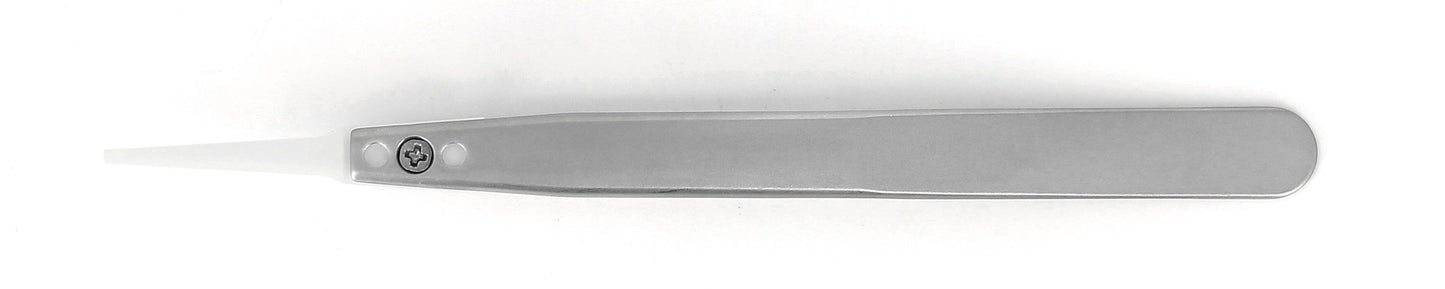 Ideal-tek Plastic Tip Tweezers – Style 242 – Delrin Tips A242DG – 130mm (5.1″) – Swiss Made