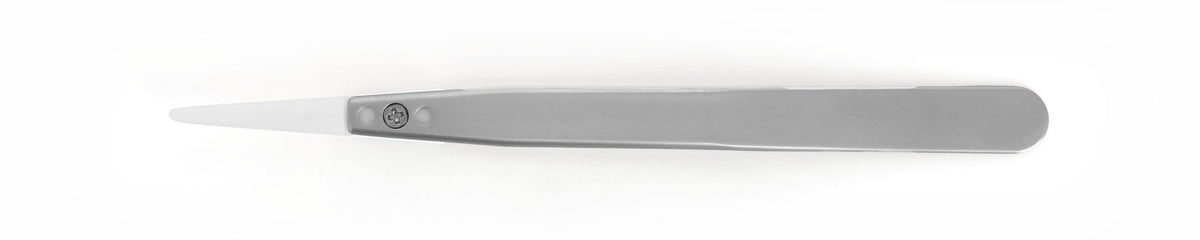 Ideal-tek Plastic Tip Tweezers – Style 249 – Delrin Tips A249DG – 130mm (5.1″) – Swiss Made