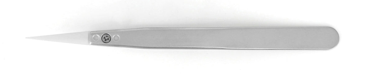 Ideal-tek Plastic Tip Tweezers – Style 259 – Delrin Tips A259DG – 130mm (5.1″) – Swiss Made