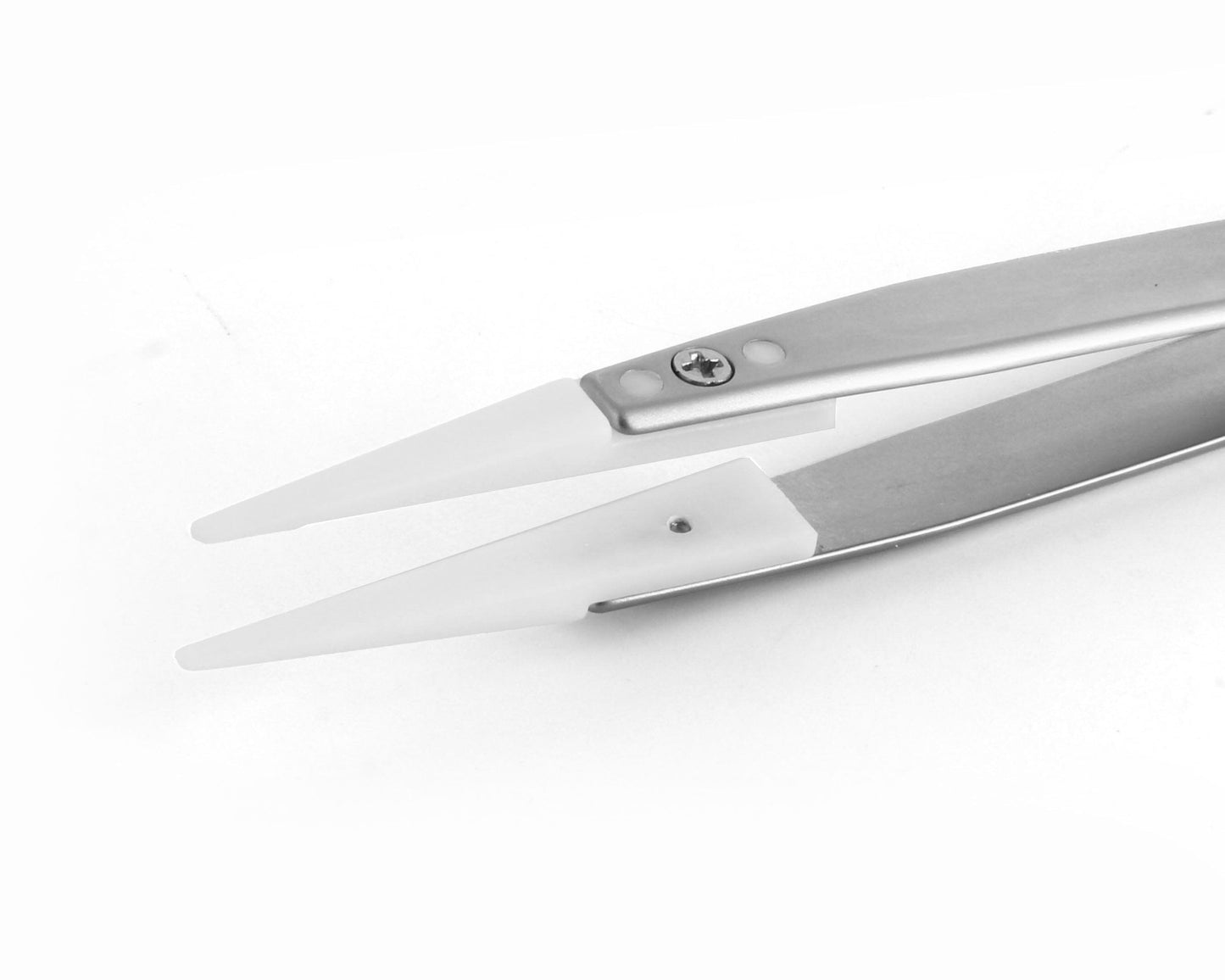Ideal-tek Plastic Tip Tweezers – Style 2A – Delrin Tips A2ADG – 130mm (5.1″) – Swiss Made