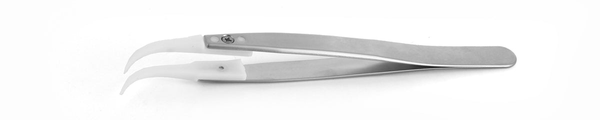 Ideal-tek Plastic Tip Tweezers – Style 7 – Delrin Tips A7DG – 130mm (5.1″) – Swiss Made