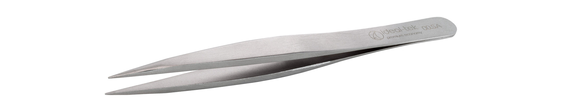 Ideal-tek Premium Economy tweezers – Style 00 – Anti-Acid / Anti-Magnetic Stainless Steel – 120mm (4.7″) – Made in Italy