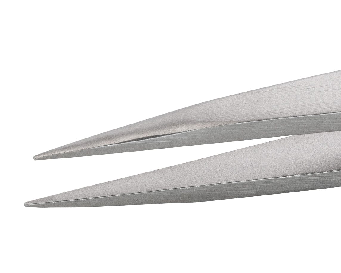 Ideal-tek Premium Economy tweezers – Style 00 – Anti-Acid / Anti-Magnetic Stainless Steel – 120mm (4.7″) – Made in Italy