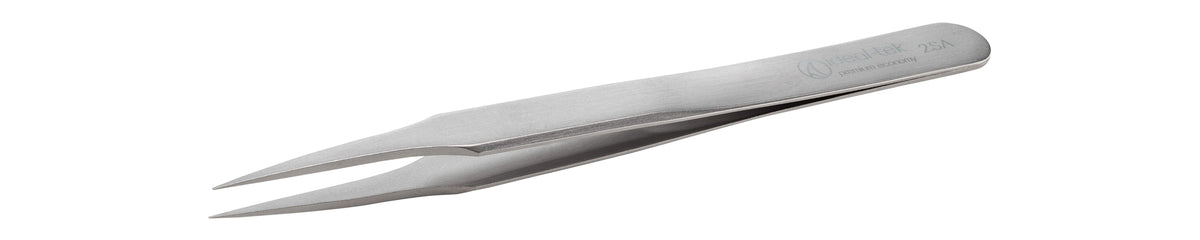 Ideal-tek Premium Economy Tweezers – Style 2 – Anti-Acid / Anti-Magnetic Stainless Steel – 120mm (4.7″) – Made in Italy