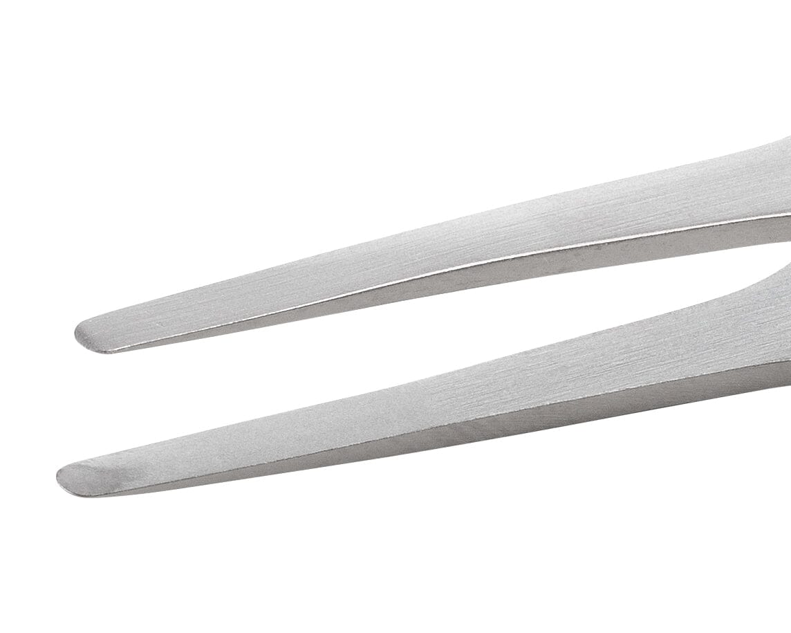 Ideal-tek Premium Economy tweezers – Style 2A – Anti-Acid / Anti-Magnetic Stainless Steel – 125mm (4.9″) – Made in Italy