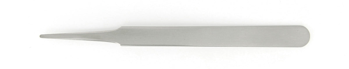 Ideal-tek Premium Economy tweezers – Style 2A – Anti-Acid / Anti-Magnetic Stainless Steel – 125mm (4.9″) – Made in Italy