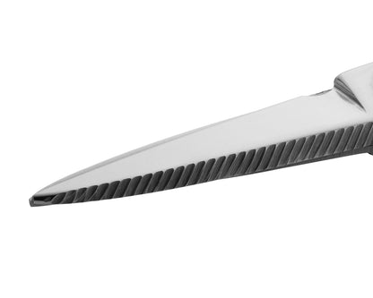 Ideal-tek ProCut Scissors – Carbon Steel – Nickel Plated – Notch – OAL 125mm (4.9″) – Made in Italy