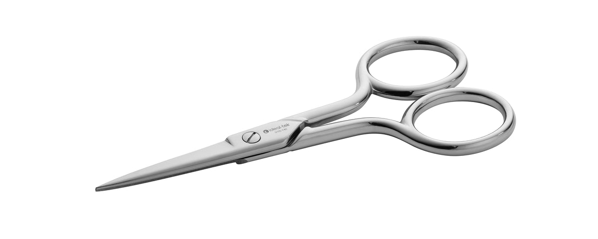 Ideal-tek ProCut Scissors – Carbon Steel – Nickel Plated – Straight – OAL 100mm (3.9″) – Made in Italy