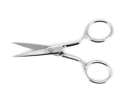Ideal-tek ProCut Scissors – Carbon Steel – Nickel Plated – Straight – OAL 100mm (3.9″) – Made in Italy