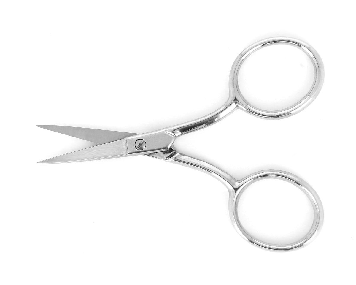Ideal-tek ProCut Scissors – Carbon Steel – Nickel Plated – Straight – OAL 100mm (3.9″) – Made in Italy