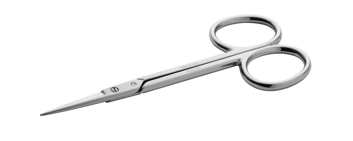 Ideal-tek ProCut Scissors – Carbon Steel – Nickel Plated – Straight – OAL 105mm (4.1″) – Made in Italy