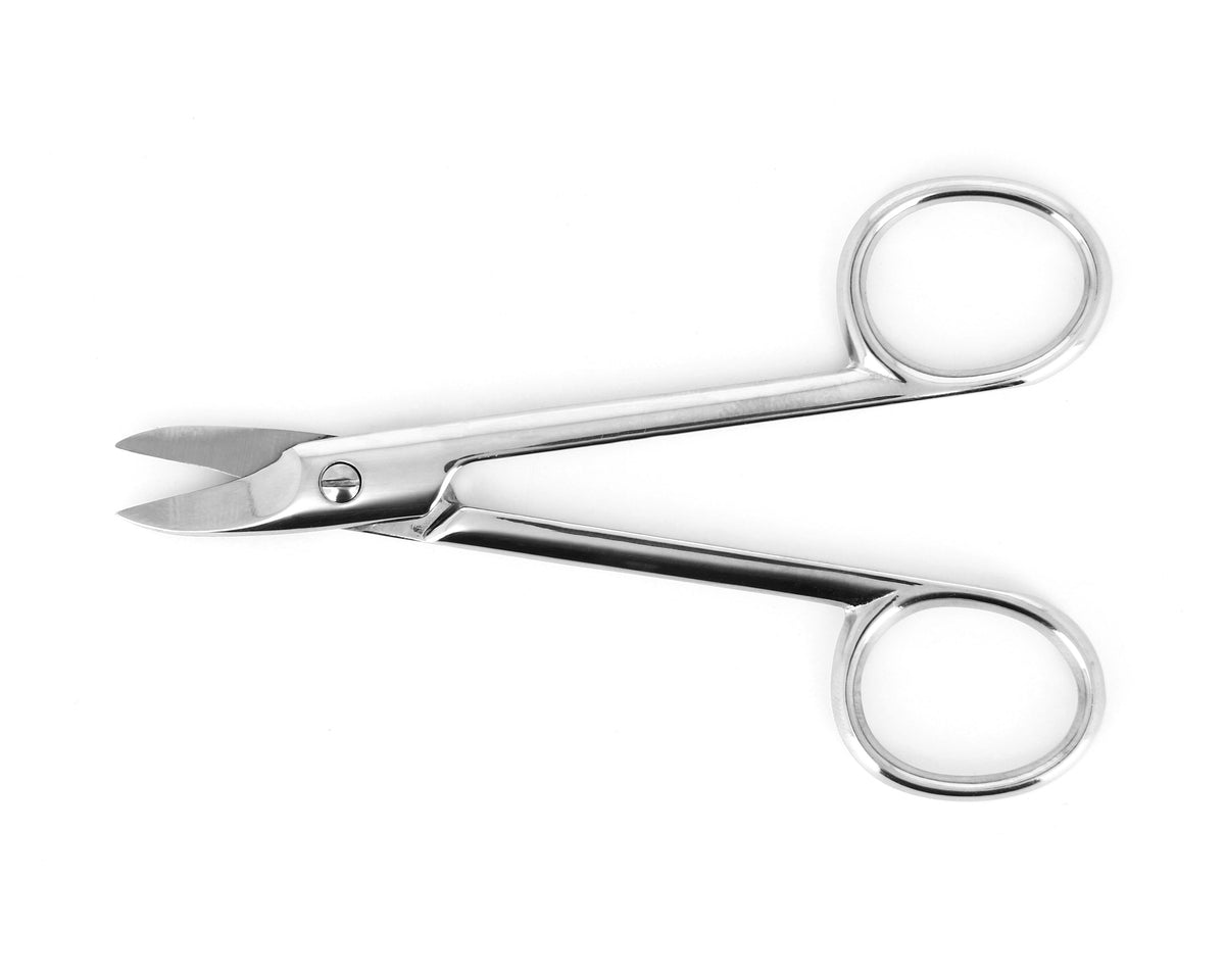 Ideal-tek ProCut Scissors – Carbon Steel – Nickel Plated – Straight – OAL 105mm (4.1″) – Made in Italy