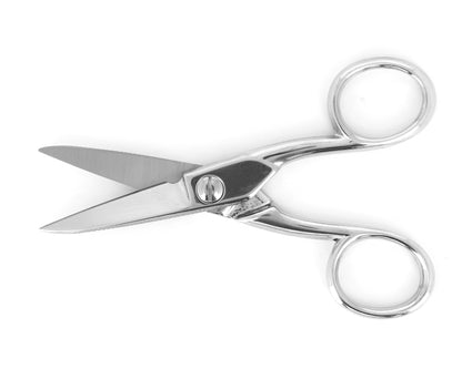 Ideal-tek ProCut Scissors – Carbon Steel – Nickel Plated – Straight – OAL 125mm (4.9″) – Made in Italy