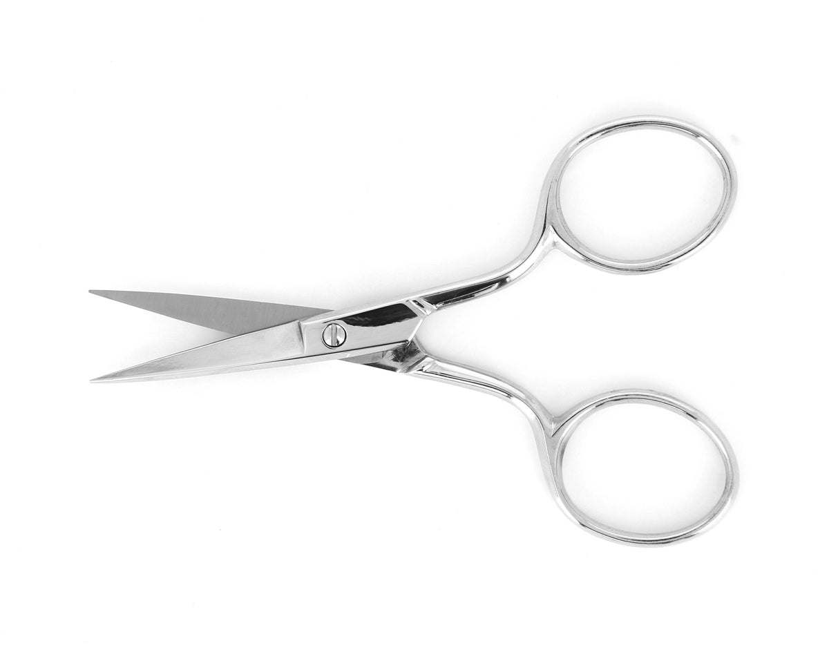 Ideal-tek ProCut Scissors – Carbon Steel – Nickel Plated – Straight – OAL 90mm (3.5″) – Made in Italy