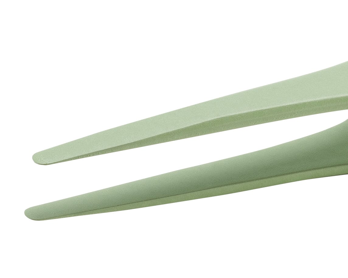 Ideal-tek PTFE Coated Tweezers – Style 2A – Anti-Acid / Anti-Magnetic Stainless Steel – 120mm (4.7″) – Swiss Made