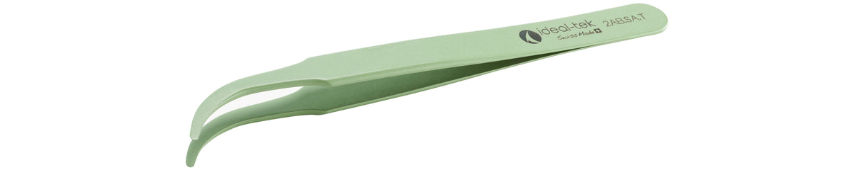 Ideal-tek PTFE Coated Tweezers – Style 2AB – Anti-Acid / Anti-Magnetic Stainless Steel – 120mm (4.7″) – Swiss Made