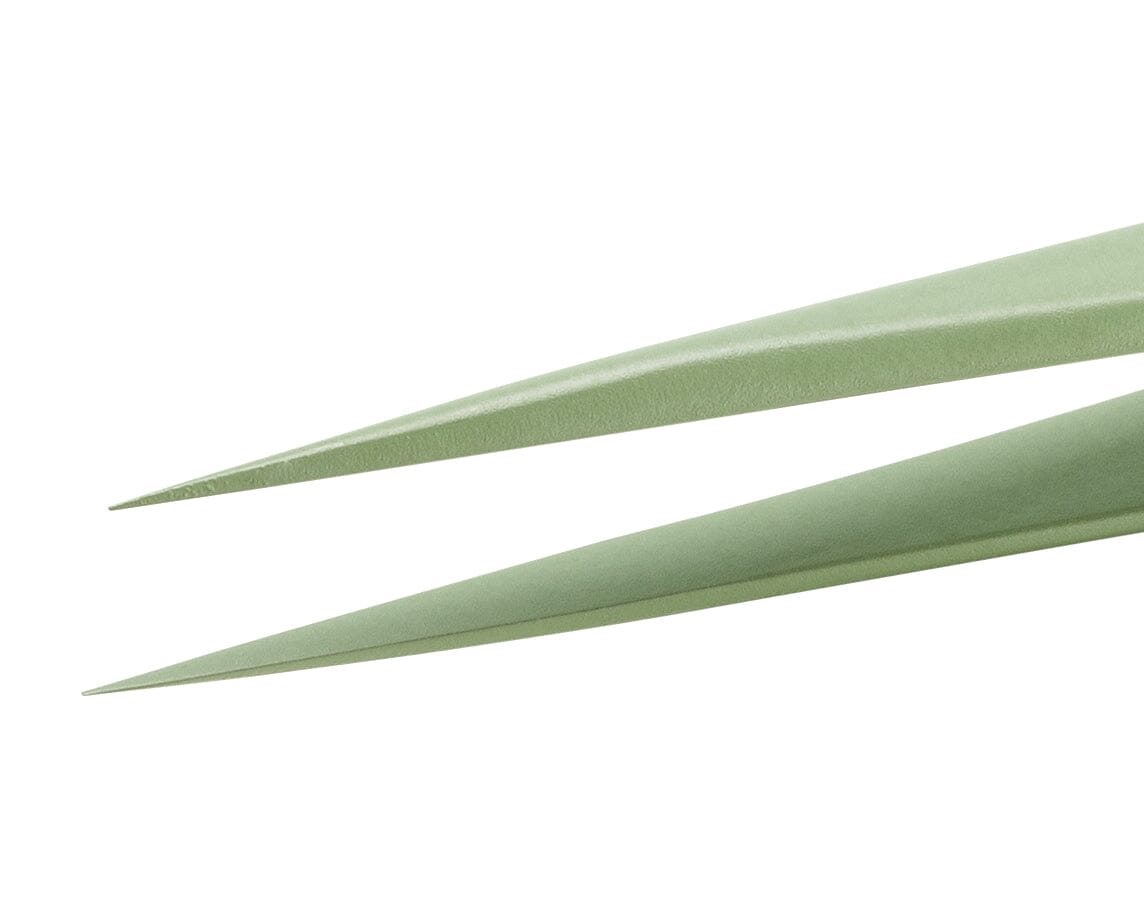 Ideal-tek PTFE Coated Tweezers – Style 3 – Anti-Acid / Anti-Magnetic Stainless Steel – 110mm (4.3″) – Swiss Made