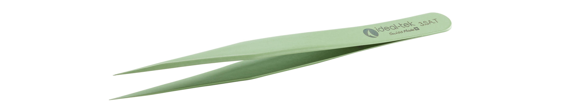 Ideal-tek PTFE Coated Tweezers – Style 3 – Anti-Acid / Anti-Magnetic Stainless Steel – 120mm (4.7″) – Swiss Made