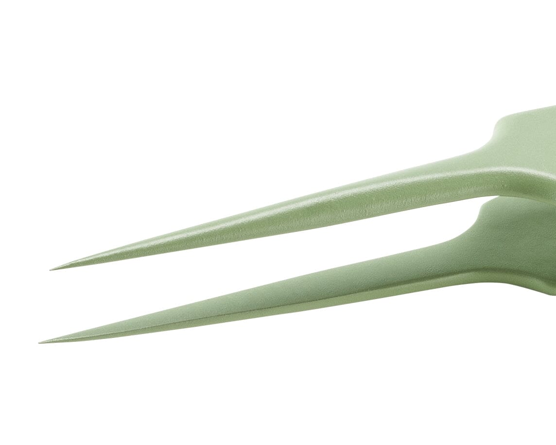 Ideal-tek PTFE Coated Tweezers – Style 5 – Anti-Acid / Anti-Magnetic Stainless Steel – 110mm (4.3″) – Swiss Made