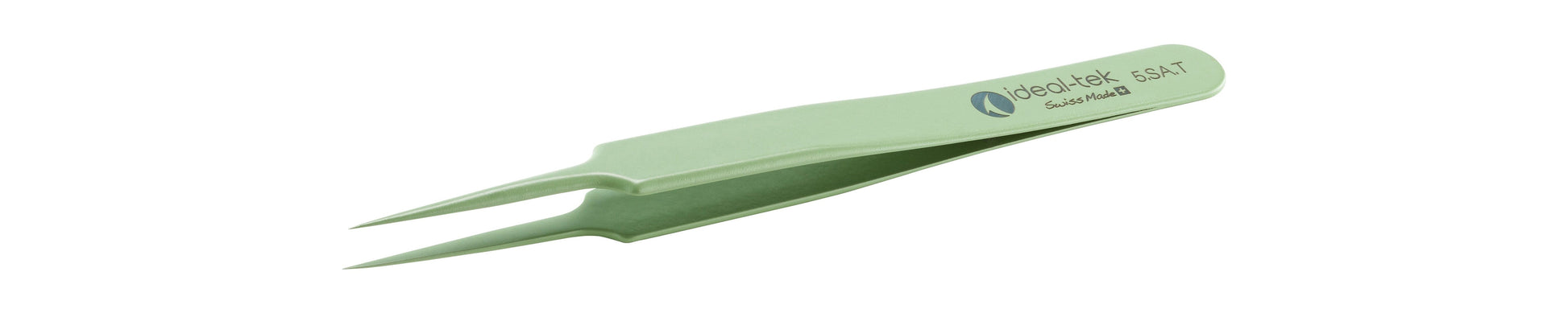 Ideal-tek PTFE Coated Tweezers – Style 5 – Anti-Acid / Anti-Magnetic Stainless Steel – 110mm (4.3″) – Swiss Made