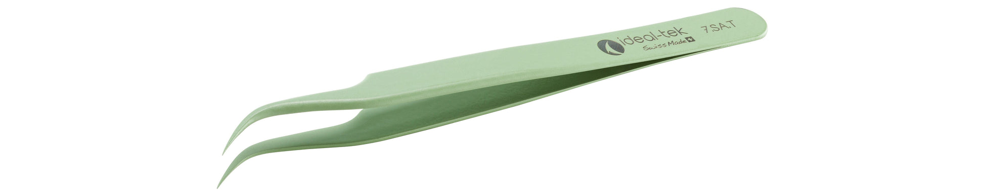 Ideal-tek PTFE Coated Tweezers – Style 7 – Anti-Acid / Anti-Magnetic Stainless Steel – 120mm (4.7″) – Swiss Made