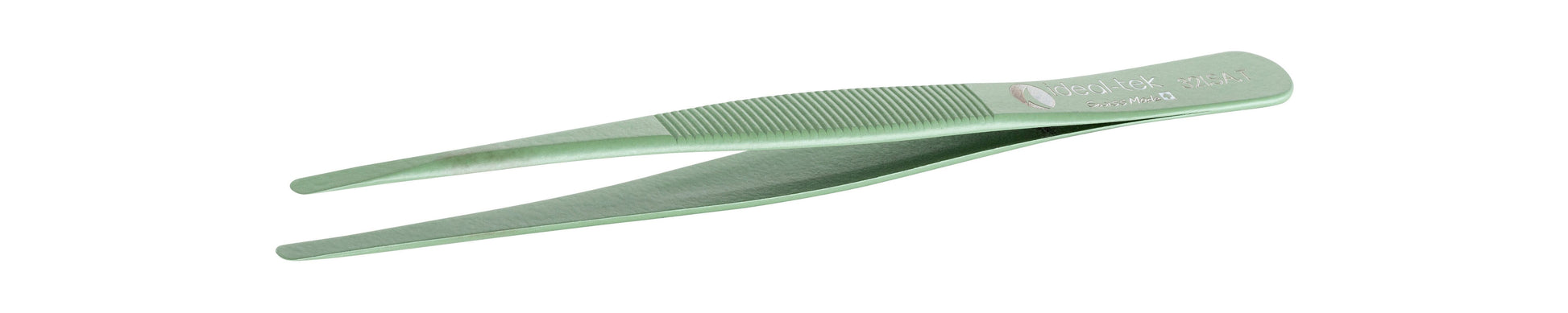 Ideal-tek PTFE Industrial Tweezers – Style 321 – Anti-Acid / Anti-Magnetic Stainless Steel – 120mm (4.7″) – Swiss Made