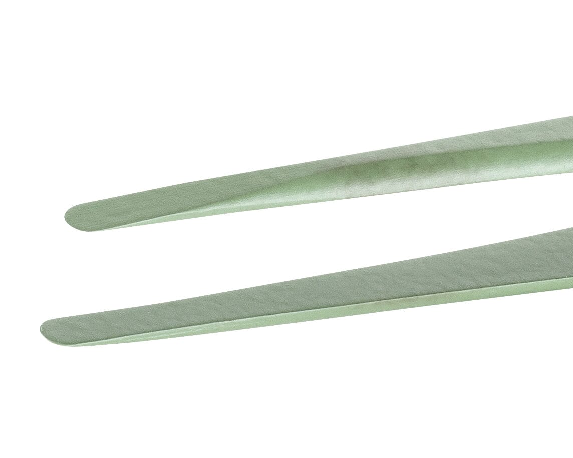 Ideal-tek PTFE Industrial Tweezers – Style 321 – Anti-Acid / Anti-Magnetic Stainless Steel – 120mm (4.7″) – Swiss Made