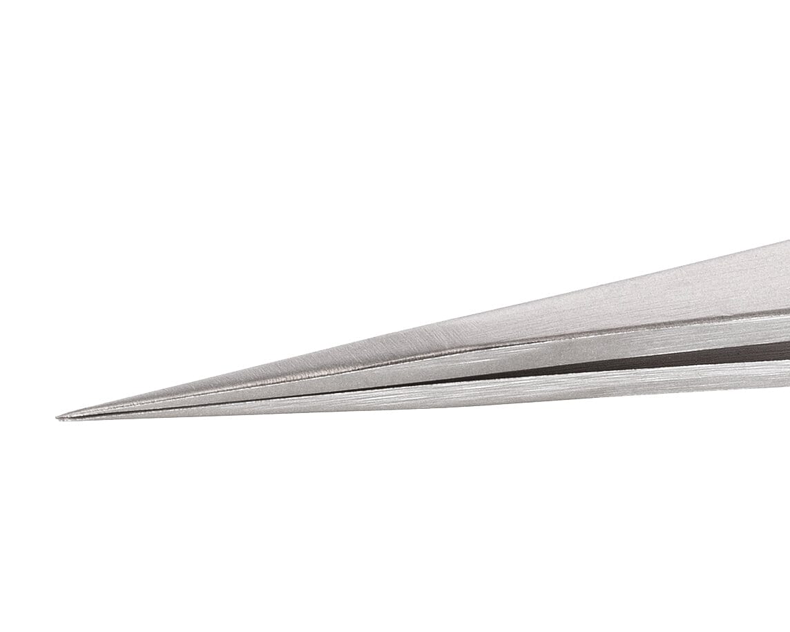 Ideal-tek Reverse Action tweezers – Style 3 – Anti-Acid / Anti-Magnetic Stainless Steel – 120mm (4.7″) – Swiss Made