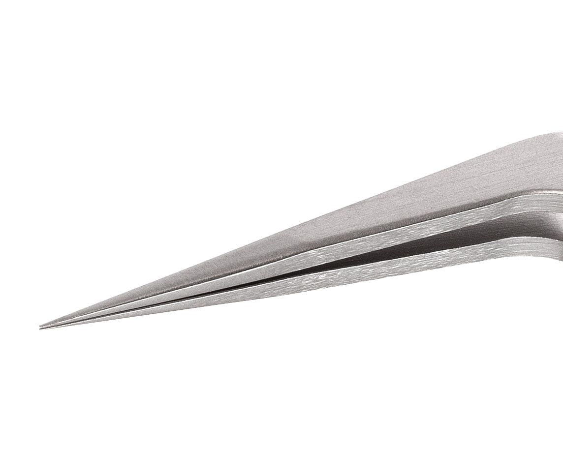 Ideal-tek Reverse Action Tweezers – Style 5AX – Anti-Acid / Anti-Magnetic Stainless Steel – 115mm (4.5″) – Swiss Made