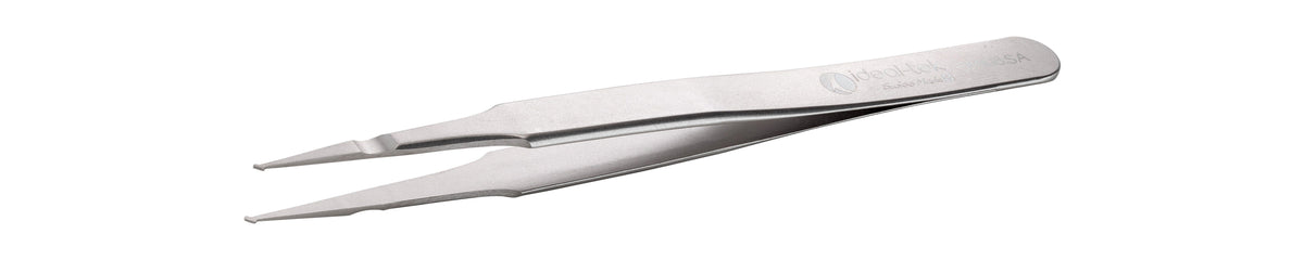 Ideal-tek SMD Tweezers – Style SM108 – Anti-Acid / Anti-Magnetic Stainless Steel – 120mm (4.7″) – Swiss Made