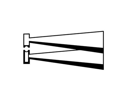 Ideal-tek SMD tweezers – Style SM110 – Anti-Acid / Anti-Magnetic Stainless Steel – 120mm (4.7″) – Swiss Made