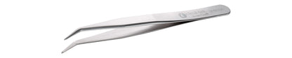 Ideal-tek SMD Tweezers – Style SM115 – Anti-Acid / Anti-Magnetic Stainless Steel – Bent – 115mm (4.5″) – Swiss Made