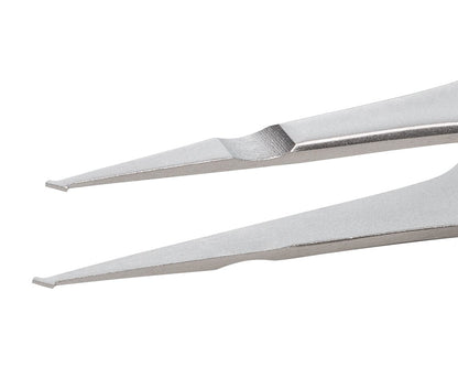 Ideal-tek SMD Tweezers – Style SM2 – Anti-Acid / Anti-Magnetic Stainless Steel – 120mm (4.7″) – Swiss Made