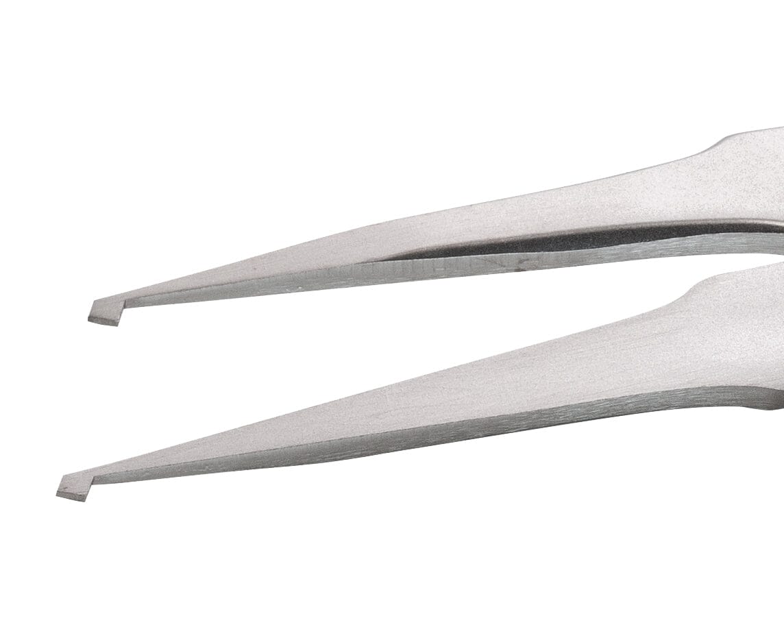 Ideal-tek SMD Tweezers – Style SM3 – Anti-Acid / Anti-Magnetic Stainless Steel – 120mm (4.7″) – Swiss Made