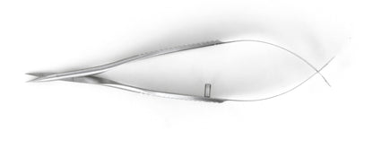 Ideal-tek Vannas Micro Scissors – Stainless Steel – Curved – OAL 85mm (3.4″) – Made in Germany