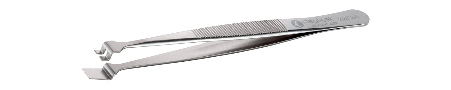 Ideal-tek Wafer Tweezers – Style 2WF – Anti-Acid / Anti-Magnetic Stainless Steel – 120mm (4.7″) – Swiss Made