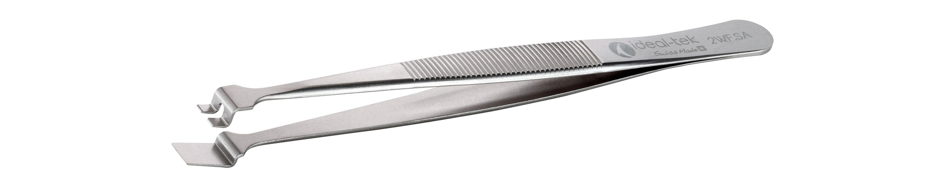 Ideal-tek Wafer Tweezers – Style 2WF – Anti-Acid / Anti-Magnetic Stainless Steel – 120mm (4.7″) – Swiss Made