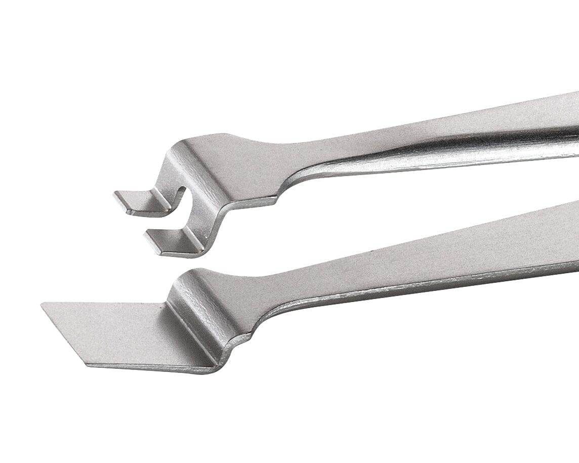 Ideal-tek Wafer Tweezers – Style 2WF – Anti-Acid / Anti-Magnetic Stainless Steel – 120mm (4.7″) – Swiss Made