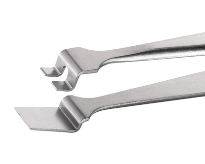 Ideal-tek Wafer Tweezers – Style 2WF – Anti-Acid / Anti-Magnetic Stainless Steel – 120mm (4.7″) – Swiss Made