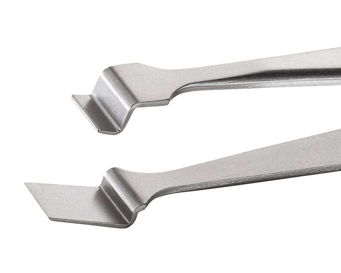 Ideal-tek Wafer Tweezers – Style 2WL – Anti-Acid / Anti-Magnetic Stainless Steel – 120mm (4.7″) – Swiss Made