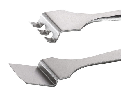 Ideal-tek Wafer Tweezers – Style 3WF – Anti-Acid / Anti-Magnetic Stainless Steel – 125mm (4.9″) – Swiss Made