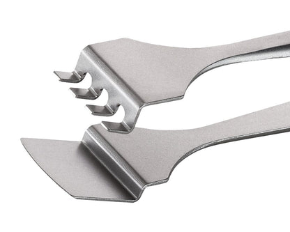 Ideal-tek Wafer Tweezers – Style 4WF – Anti-Acid / Anti-Magnetic Stainless Steel – 125mm (4.9″) – Swiss Made