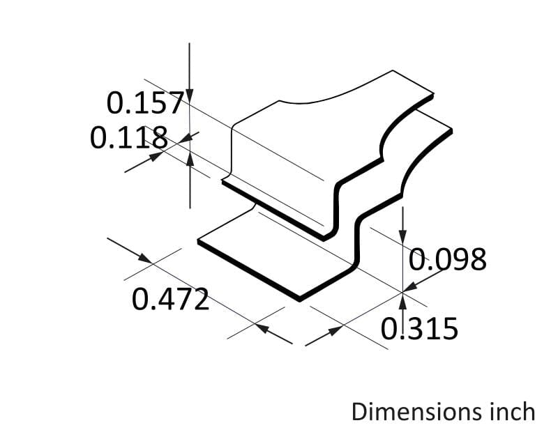 Ideal-tek Wafer Tweezers – Style 4WL – Anti-Acid / Anti-Magnetic Stainless Steel – 125mm (4.9″) – Swiss Made