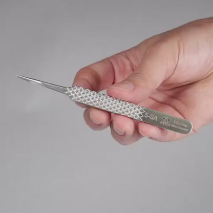 Video - EZ Grip Micro-Serrated Tweezers Stainless Steel, 5 Pattern